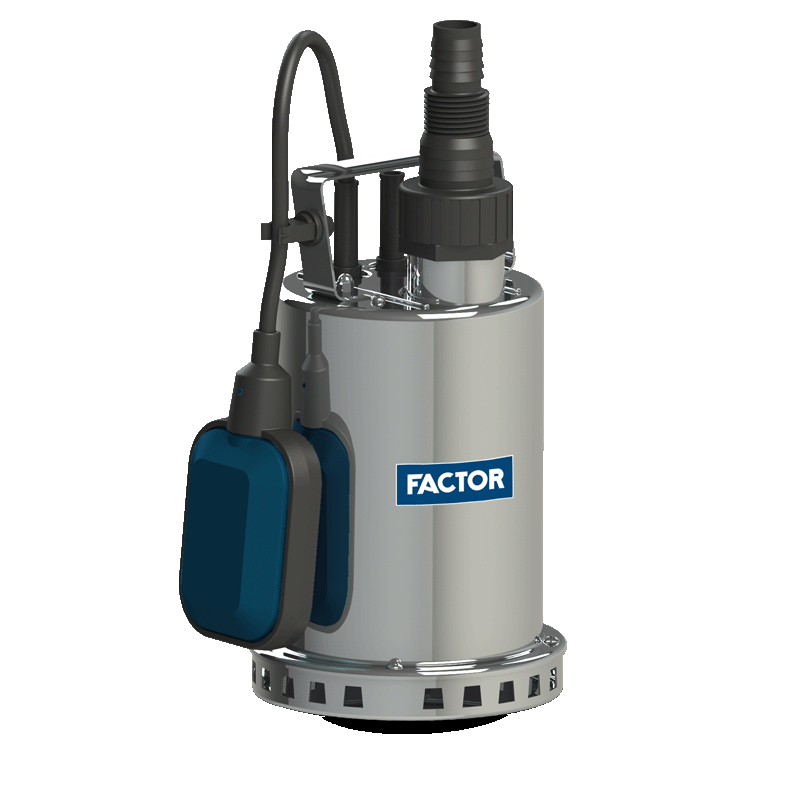 FACTOR 550W Paslanmaz Gövdeli Temiz Su Drenaj Pompası FACCS550INOX-N