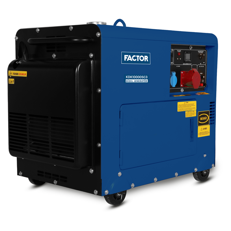 FACTOR 9.4 KVA OTOMATİK KABİNLİ JENERATÖR 230V