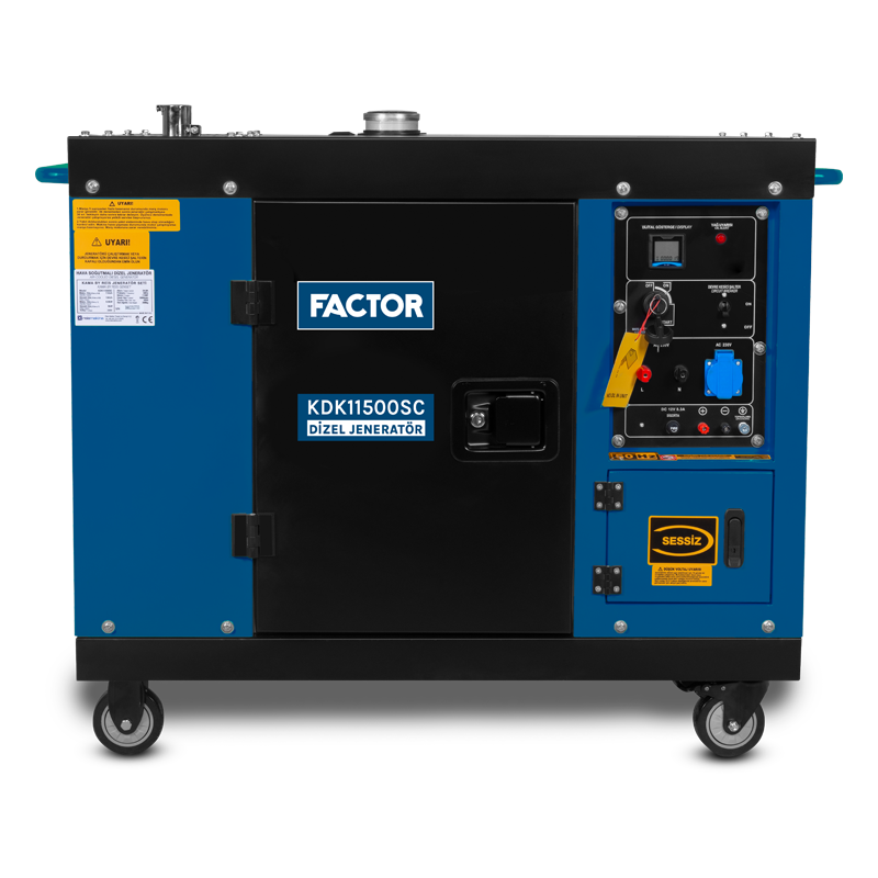 FACTOR 11 KVA DİZEL KABİNLİ JENERATÖR 230V